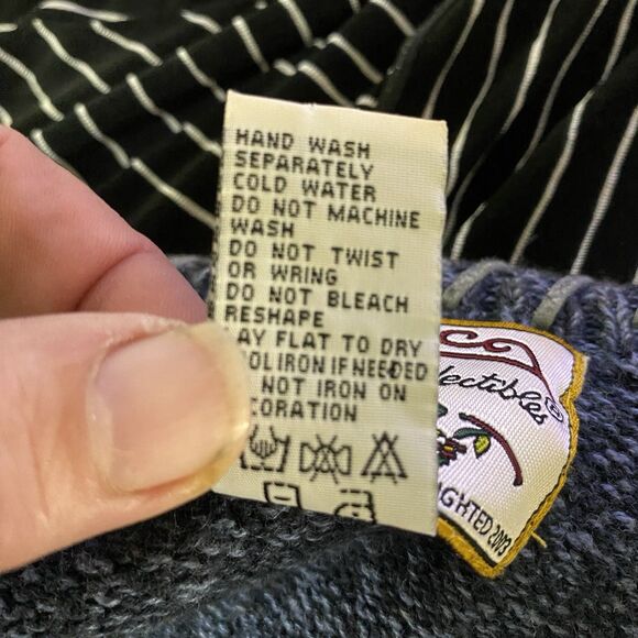 Heirloom Collectibles Sz L Vtg 90s Christmas Holiday Knit Zip Cardigan Sweater - Picture 16 of 16